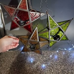 Star hanging tealights lamp